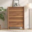 Commode 5 tiroirs Hingham 45,3 ", commode en bois pour chambre à coucher, salon, brun-590555554