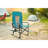 Camping Directors Chair, Heavy Duty,Oversized Portable Folding Chair With Side Table, Pocket For Beach, Fishing,Trip,Picnic,Lawn Blue, Chair-1218718978