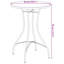 Annalea Round Metal Outdoor Bistro Table , 50cm cm W 50cm cm D-497976596-497976597