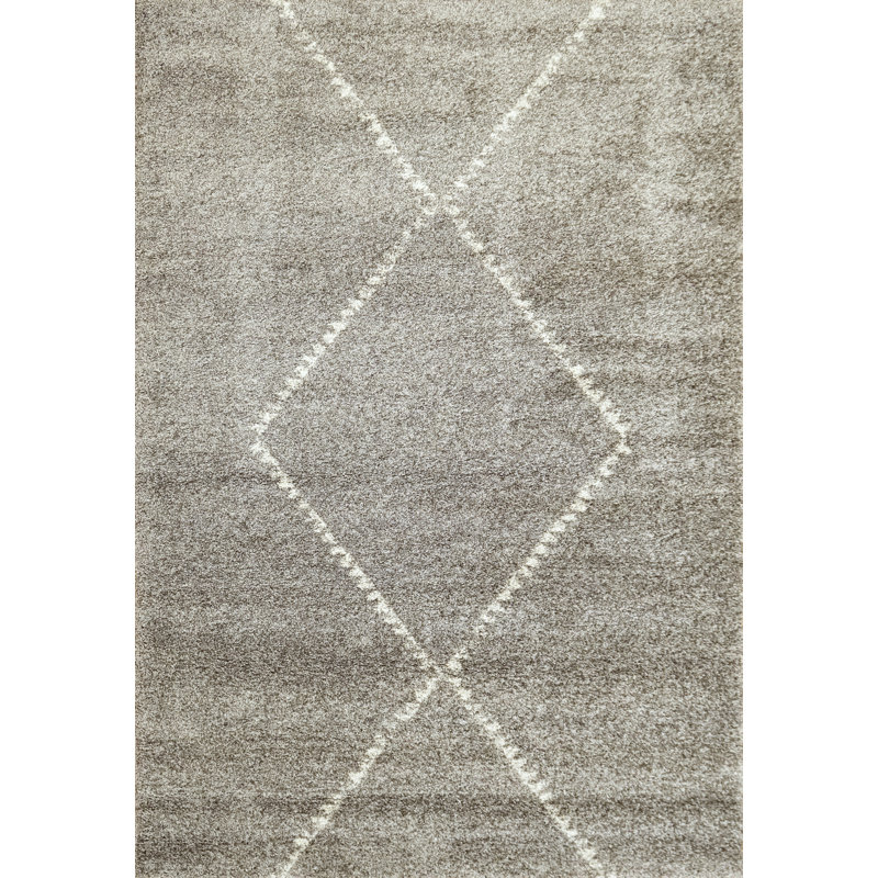 Tapis gris Manuela, Rectangle 6 pi 7 po x 9 pi 6 po