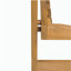 Chaise longue en bois et osier Hampton