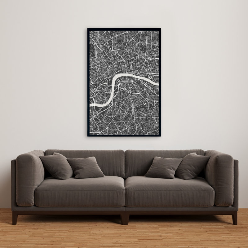 «London City Plan» sur toile