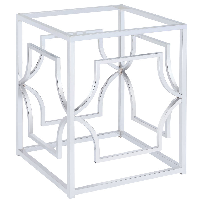 Starlight Square Dining Table Base, Silver