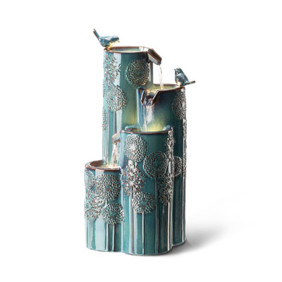 Sharmina Weather Resistant Floor Fountain with Light
