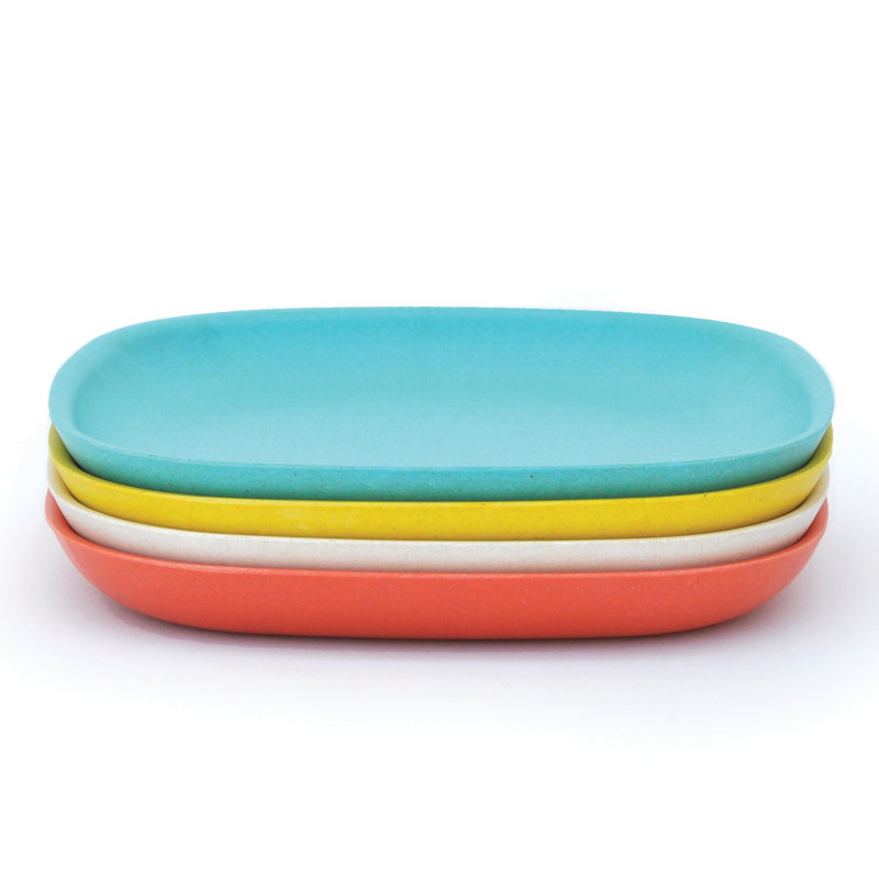 Ensemble de 4 assiettes en bambou EKOBO