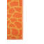 Tapis orange à imprimé animal-1823605956