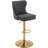 Jiar Swivel Upholstered Adjustable Height Counter Stool with Metal Frame,Dark Gray Bar Stools -2082304901-2082221035