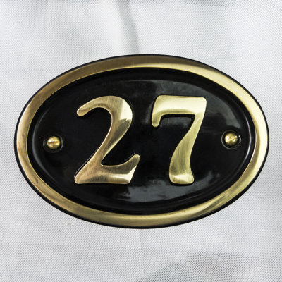 Tyrinia 10cm H Reflective Aluminum House Number
