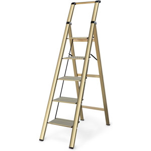 5 - Step Aluminum Lightweight Folding Step Ladder