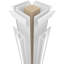 Colonne de style mission artisanale carrée classique non carrée San Carlos avec base Prairie-70911867