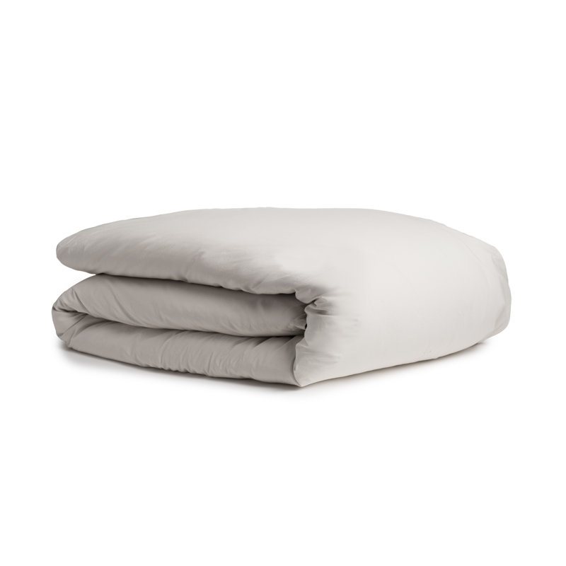 Aksel Standard Cotton Reversible Modern & Contemporary Duvet Cover, Dolphin Gray, King