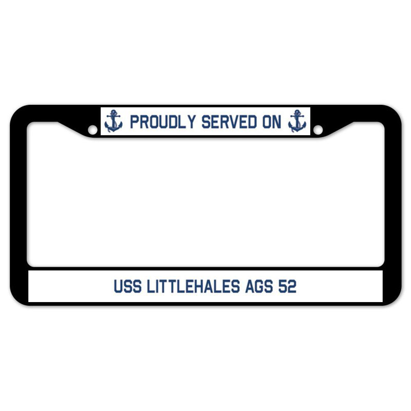 Fièrement servi sur un cadre de plaque USS LITTLEHALES AGS 52