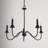5 - Light Steel Dimmable Chandelier