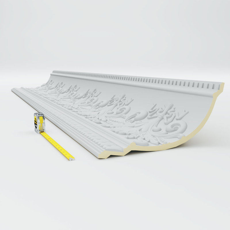 Endurathane Sydney Crown Moulding, 11 3/8"H x 16"P x 19 5/8"F x 94 1/2"L, (16" Repeat), Factory Primed