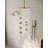  Thermostatic Dual Showerheads System, 12" Rainfall Shower Faucet with Handheld Shower-92871754