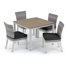 Ensemble de table de salle à manger et de chaises d'appoint 39 pièces Argento