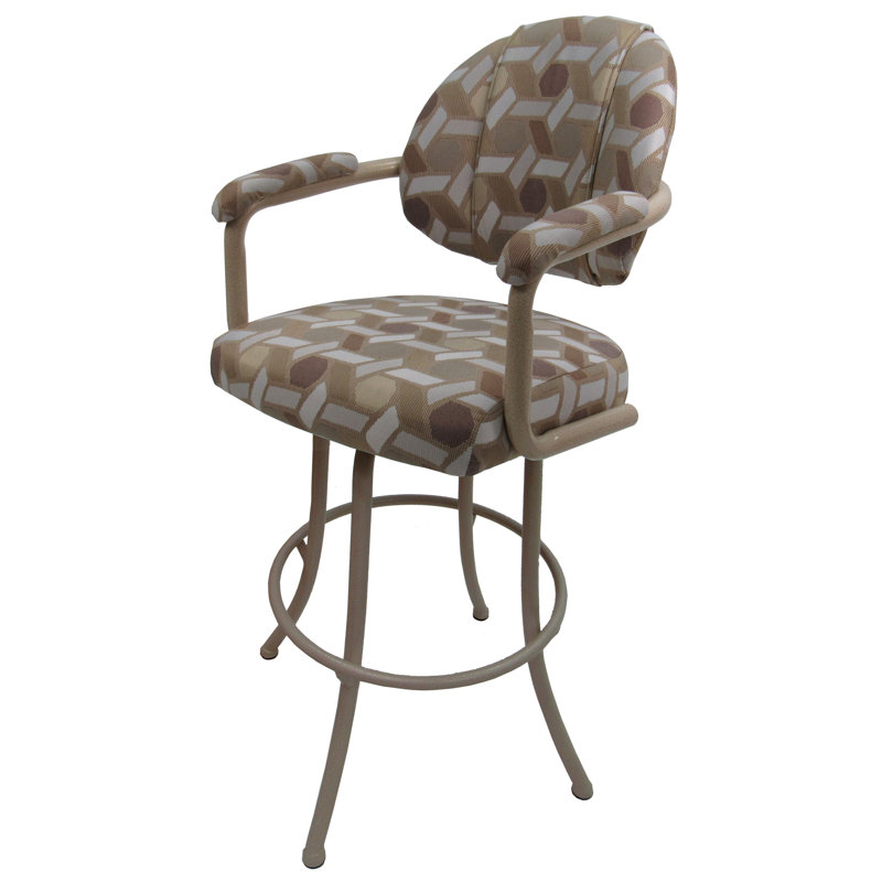 Vickky Swivel Upholstered Counter Stool, Bar Stool (30" Seat Height)