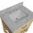 Gola 30'' Single Bathroom Vanity with Carrara Marble Top