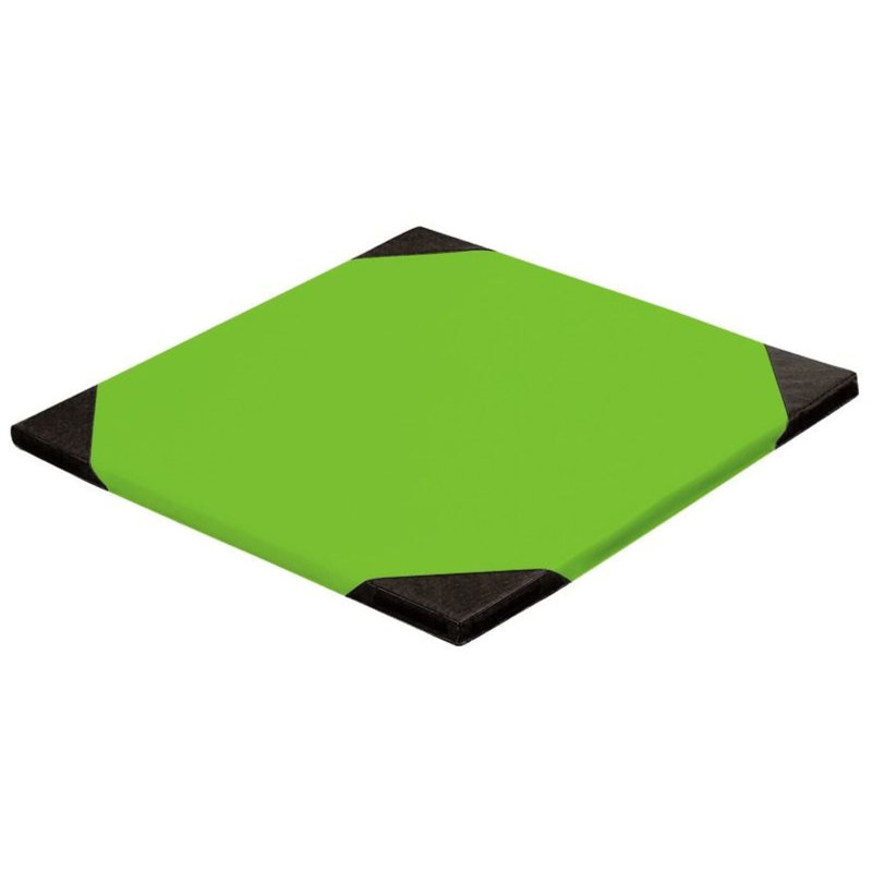 Foldable Tumbling Mat Thickness: 2 po, Green, 3" H x 40" L x 40" W