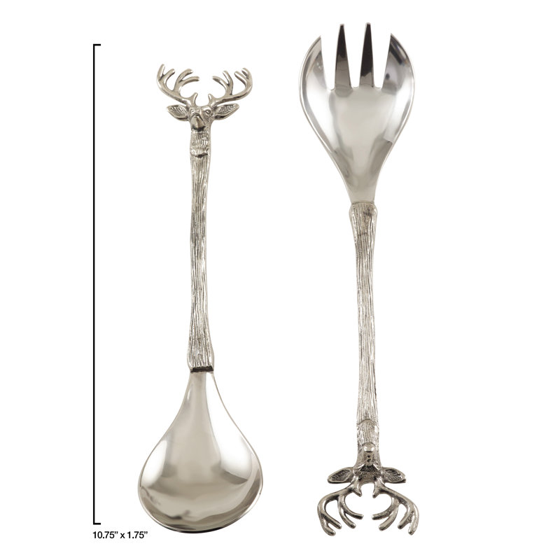 Dooling Stainless Steel Salad Servers