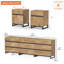 Ensemble 3 pièces de commode et table de chevet, commode 94,5 pouces avec 9 tiroirs, 2 table de chevet avec tiroir et armoire pour chambre à coucher, ensemble de mobilier de chambre à coucher-436441862