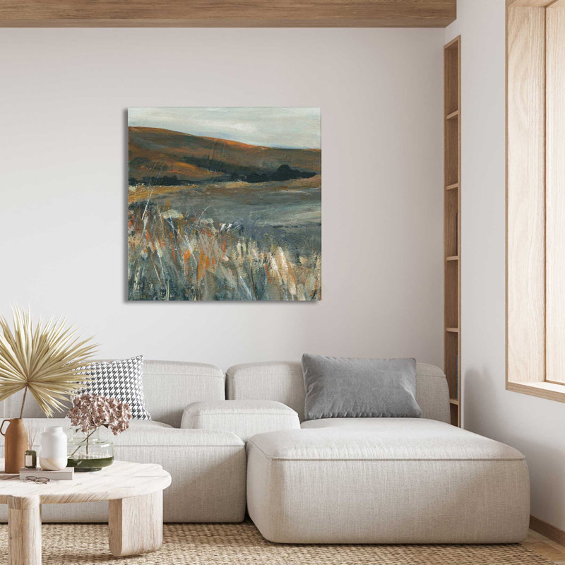 «Copper Dusk I» par Carol Robinson - reproduction d'art sur toile tendue, L 18 po x H 18 po, Toile tendue