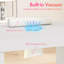 Professional Manicure Table Nail Desk with Dual Display Shelves, Locking Wheels, Wrist Cushion, and Built-in Dust Collector-109743589