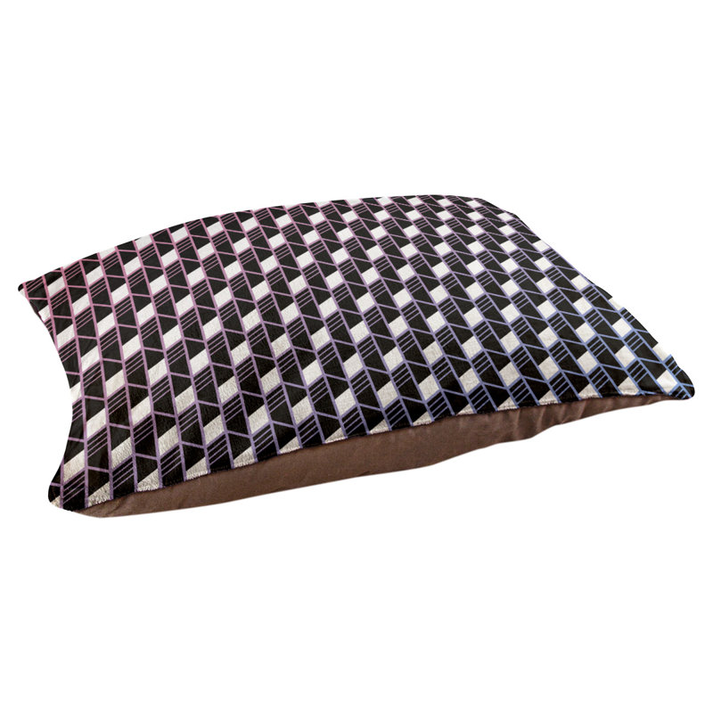 Coussin pour chien Byrge, Moyen (L 29,5 po x P19,5 po x H 9,5 po), Rose / Bleu