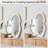 Irregular Shaped Decorative Wall Mirror with Velvet-Wrapped Frame-1392982076-1392982078