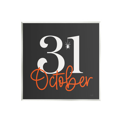 Ax-403-Wood " 31 October Halloween Date " by Lux + Me Designs