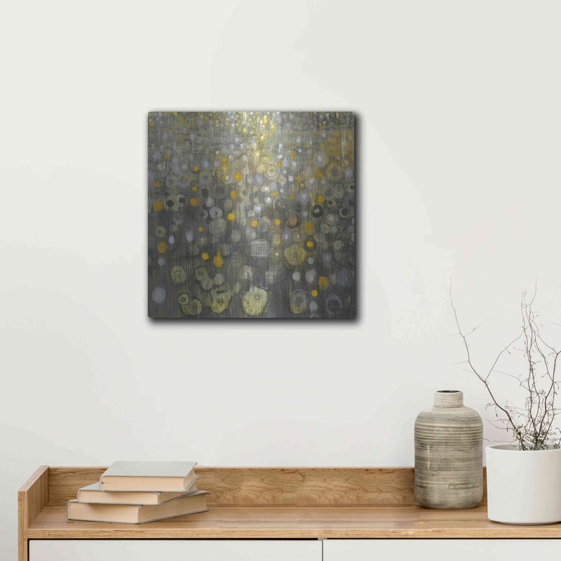 «Rain Abstract V» par Danhui Nai, H 12 po x l 12 po