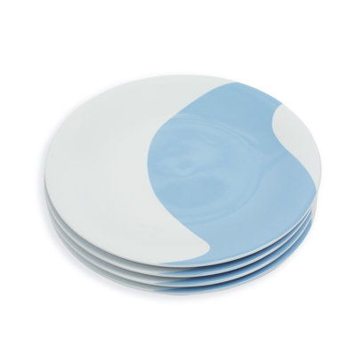 Colorblock Handmade Porcelain Dinner Plate