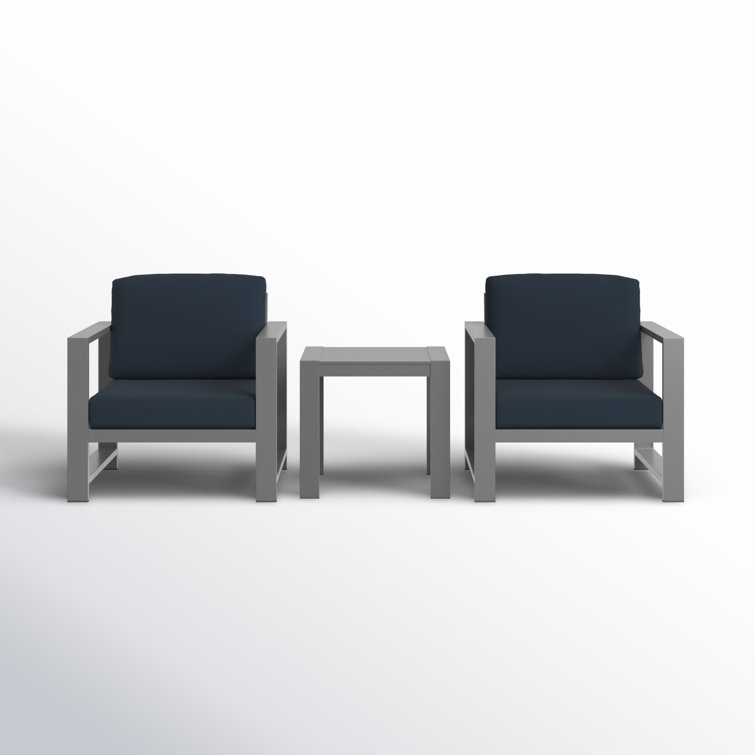 Dulcie 2 - Person Patio Conversation Sets with Cushions