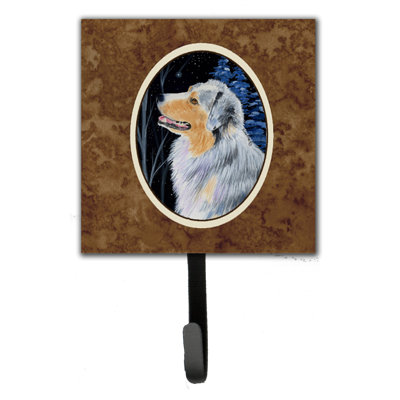 Porte-laisse berger et crochet mural starry night australian