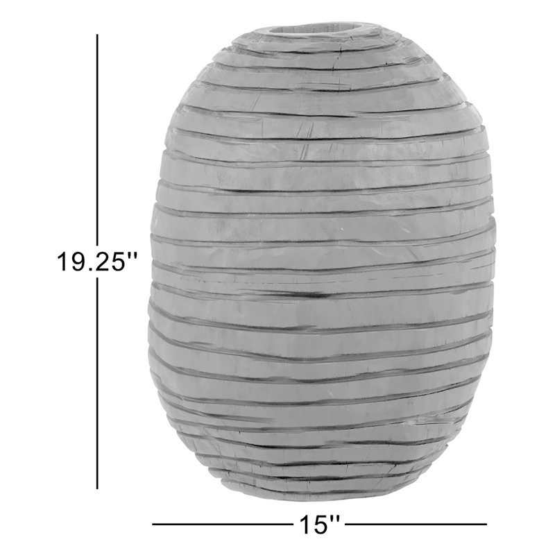 Beto Handmade Wood Table Vase, Ivory
