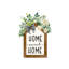 Enseigne de maison de ferme à motif floral, drapeau de jardin double face, 12 x 18 po