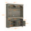 55.1" W Sideboard Cabinet Buffet Storage Cabinet With Hutch