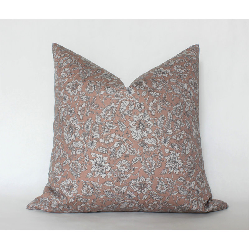 Floral Cotton Pillow Cover