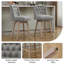 Tabouret de bar pivotant à 360 ° Terron avec pieds en bois massif Terron-675849457-675849458