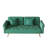 Space-saving Green Velvet Sofa Bed, Stylish & Functional For Small Spaces