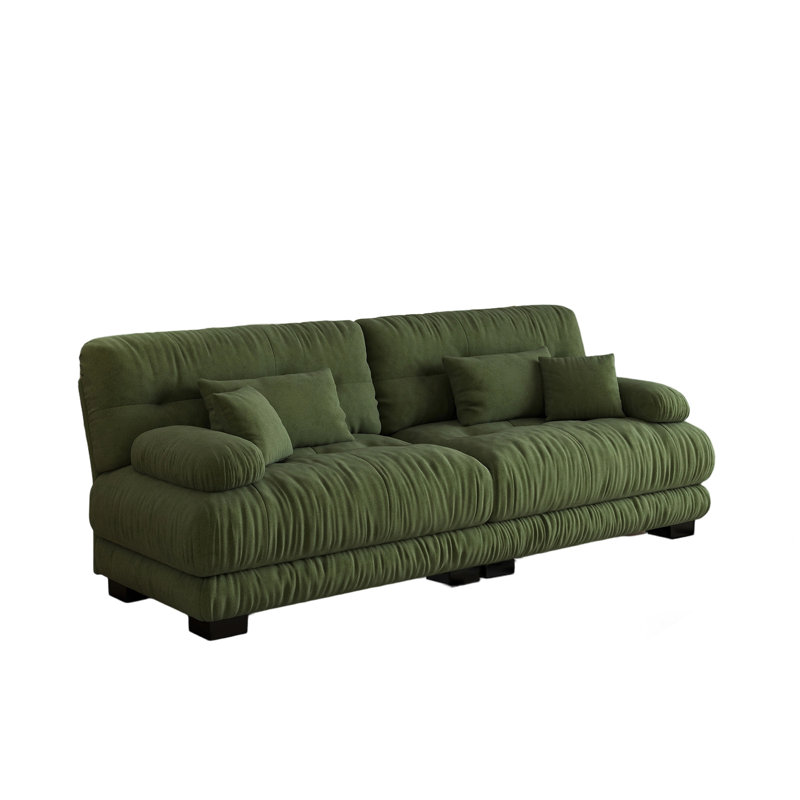 Modular Sectional Sofa Cloud Couch, Deep Seat 2-seater Sectional Couches For Living Room, Comfy Soft Chenille Sofa With 4 Pillows