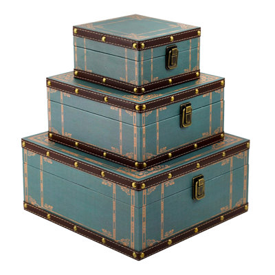 Wooden Storage Box Set of 3