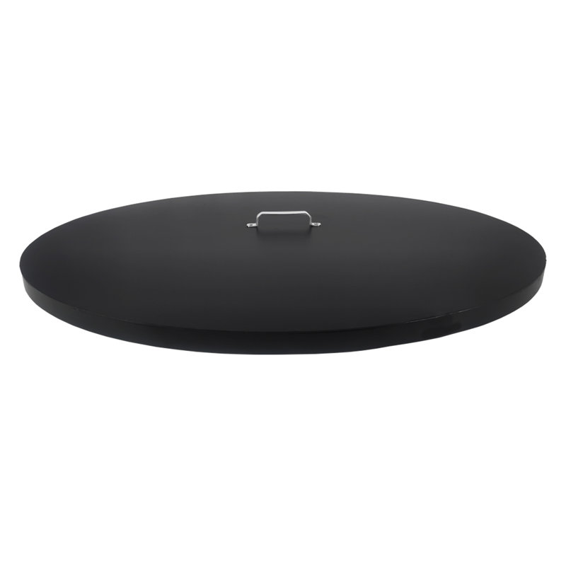 Round Steel Fire Pit Lid, 0.08" H x 36" W x 36" D