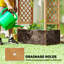 Outsunny Garden Planter with Trellis, Natural-1897594211