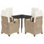 Ensemble repas de patio 5 pièces avec coussins en polyester Latitude Run®-971059660-977010122-983870504