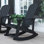 Chaise berçante Adirondack intérieure / extérieure en polyrésine Baltazar