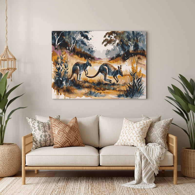Art mural en métal noir Wildlife, H 11 po x l 14 po
