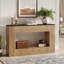 Console moderne, table d'entrée en bois de 55 po avec rangement