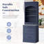 Garde-manger moderne, grand bahut autoportant, armoire de présentation