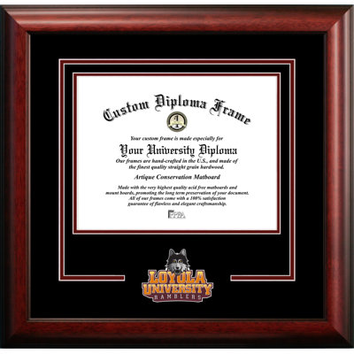 Cadre de diplôme d’esprit loyola chicago ramblers NCAA